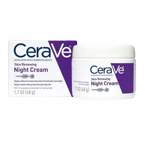 Cerave 4-in-1 Skincare Kit – Night Cream, Sunblock, Cleanser & Serum for Radiant Skin | Free Delivery